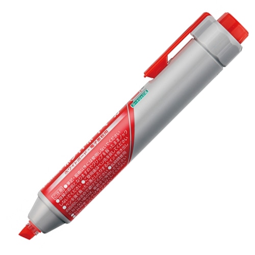 ぺんてる　ノック式ハンディ　ホワイトボードマーカー　太字平芯　赤　MWXN6M-B　1本（ご注文単位1本）【直送品】