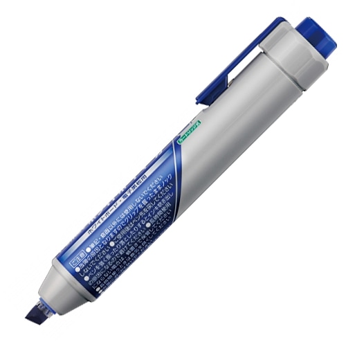 ぺんてる ノック式ハンディ ホワイトボードマーカー 太字平芯 青 MWXN6M-C 1本(ご注文単位1本)【直送品】