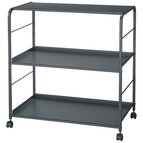 トヨダプロダクツ　アンダーラック　2段　天板付　サテンブラック　UD-600SK　1台（ご注文単位1台）【直送品】