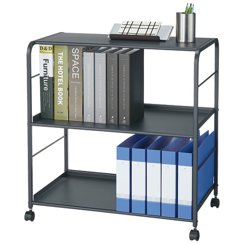 トヨダプロダクツ アンダーラック 2段 天板付 サテンブラック UD-600SK 1台(ご注文単位1台)【直送品】