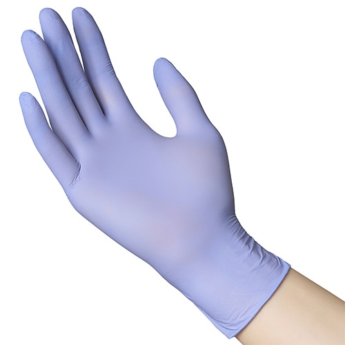 伊藤忠リーテイルリンク　検査・検診用ニトリル手袋　パープル　M　KK-226601　1箱（100枚）（ご注文単位1箱）【直送品】