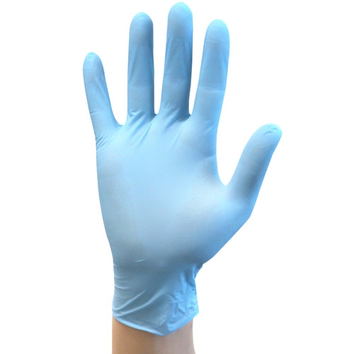 共和 ミリオン ニトリルグローブ No.350 パウダーフリー ブルー L LH-350-L 1箱(200枚)(ご注文単位1箱)【直送品】