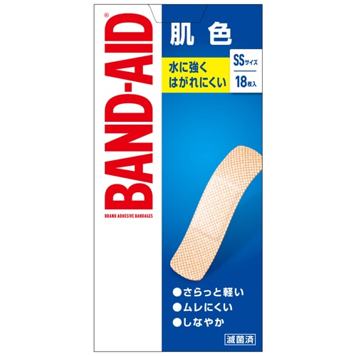 JNTLコンシューマーヘルス　バンドエイド　肌色　SSサイズ　1箱（18枚）（ご注文単位1箱）【直送品】