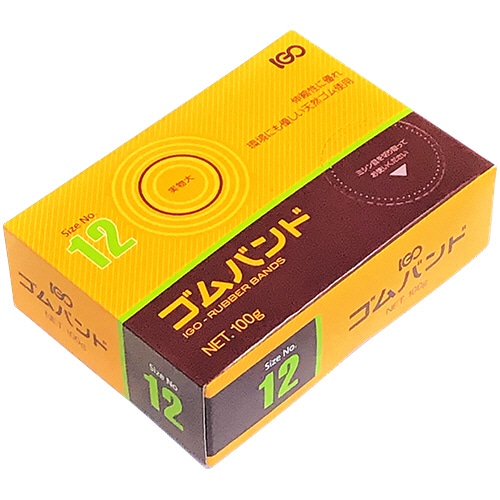 アイ・ジー・オー　ゴムバンド　#12　アメ色　SM　100g　SM12-1H-S　1箱（ご注文単位1箱）【直送品】