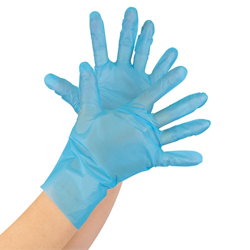 オオサキメディカル　ミルキーフィットグローブ　ブルー　M　70209　1箱（200枚）（ご注文単位1箱）【直送品】