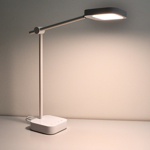 ELPA LEDデスクライト USB付 ホワイト AS-LED11(W) 1台(ご注文単位1台)【直送品】