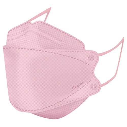 カミ商事 エルモア 肌ともマスク Flower 3D ピンク (個別包装) 1箱(24枚)(ご注文単位1箱)【直送品】