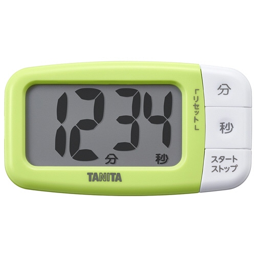 タニタ　抗菌でか見えタイマー　アボカドグリーン　TD-430-GR　1個（ご注文単位1個）【直送品】