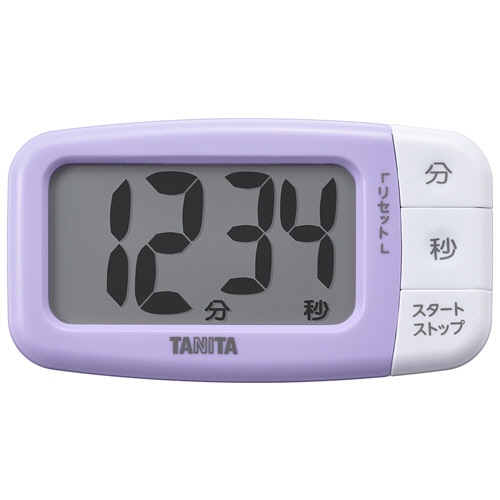 タニタ　抗菌でか見えタイマー　ブルーベリーパープル　TD-430-PP　1個（ご注文単位1個）【直送品】