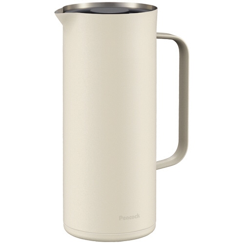 ピーコック　リビングポット　ステンレス　1L　ホワイト　AHW-100　1台（ご注文単位1台）【直送品】