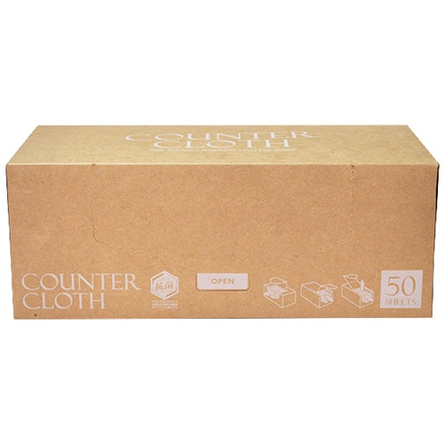 ストリックスデザイン　抗菌カウンタークロス厚手　BOXタイプ　グレー　SA-164　1箱（50枚）（ご注文単位1箱）【直送品】