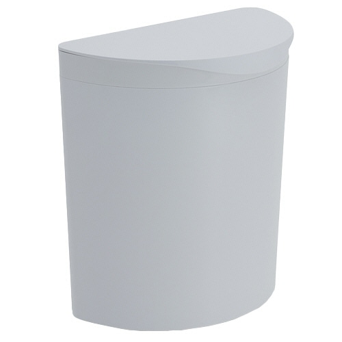 伊勢藤　壁掛けダストボックス　Meluna　mini（メルナミニ）　4L　マグネットシート付　ホワイト　I-606WH　1個（ご注文単位1個）【直送品】