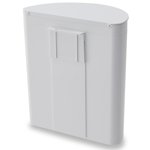 伊勢藤 壁掛けダストボックス Meluna mini(メルナミニ) 4L マグネットシート付 ホワイト I-606WH 1個(ご注文単位1個)【直送品】