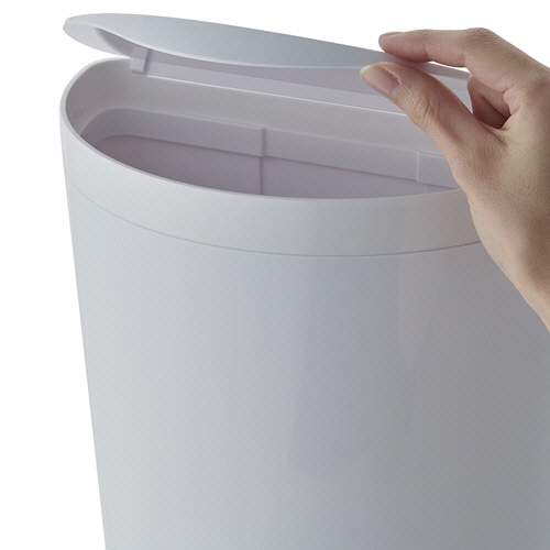 伊勢藤 壁掛けダストボックス Meluna mini(メルナミニ) 4L マグネットシート付 ホワイト I-606WH 1個(ご注文単位1個)【直送品】