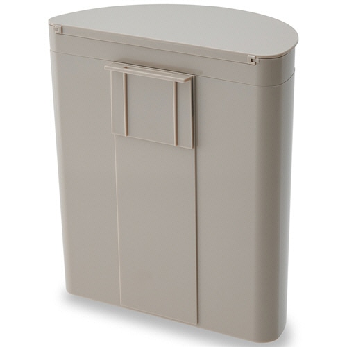 伊勢藤 壁掛けダストボックス Meluna mini(メルナミニ) 4L マグネットシート付 ベージュ I-606BE 1個(ご注文単位1個)【直送品】