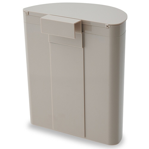 伊勢藤 壁掛けダストボックス Meluna mini(メルナミニ) 4L マグネットシート付 ベージュ I-606BE 1個(ご注文単位1個)【直送品】