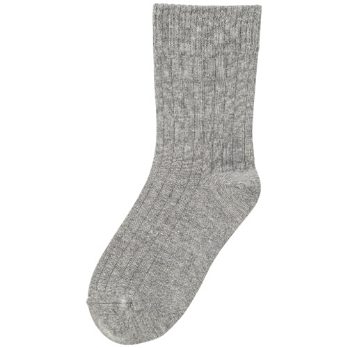 ケアファッション　足首ゆったり名前の書けるソックス（婦人）　グレー　001855-31　1足（ご注文単位1足）【直送品】