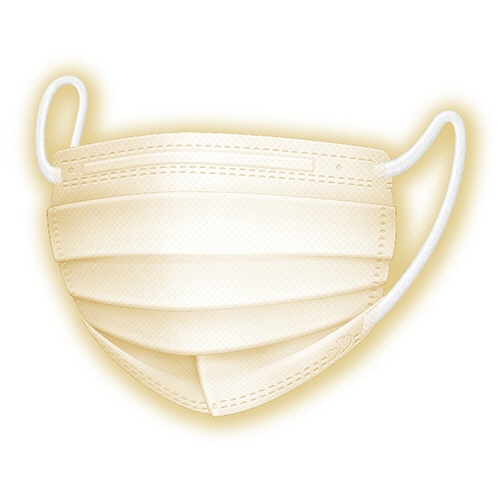 白元アース ビースタイル マスク プリーツタイプ 涼やか心地 ライトベージュ 1パック(5枚)(ご注文単位1パック)【直送品】