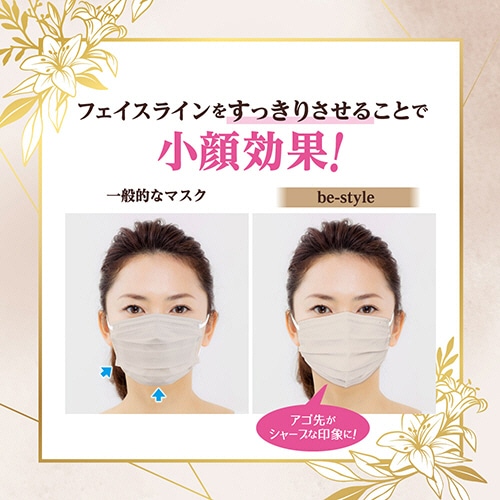 白元アース ビースタイル マスク プリーツタイプ ふつうサイズ ミルクティーベージュ 1箱(20枚)(ご注文単位1箱)【直送品】
