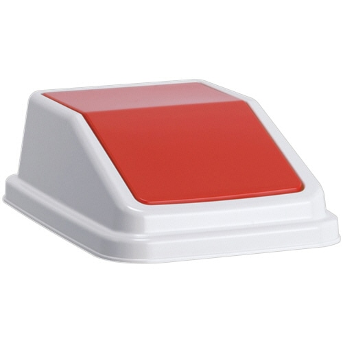 テラモト　エコ分別トラッシュペールW　30　蓋　もえるゴミ　赤　DS-245-202-2　1個（ご注文単位1個）【直送品】