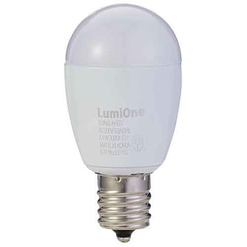 インターテクノロジー　LED電球　ミニクリプトン形　E17口金　5.5W　3000K　電球色　LDA6L-H-E17　1個（ご注文単位1個）【直送品】