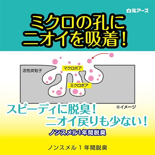 白元アース　ノンスメル　野菜室用置き型　1年間脱臭　1個（ご注文単位1個）【直送品】