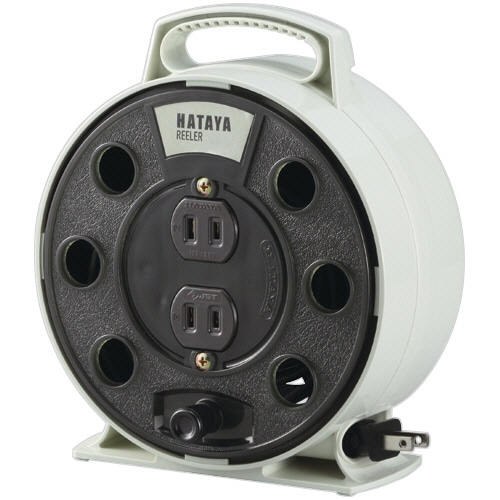 ハタヤリミテッド　屋内用コードリール　リーラー　アイボリー　5m　RL-5-IV　1台（ご注文単位1台）【直送品】