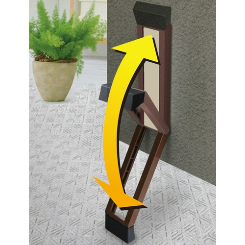 ノムラテック　ドアストッパーf　マグネットタイプ　アイボリー＆ブラウン　N-2369　1個（ご注文単位1個）【直送品】