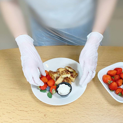 錦尚金 ゆうゆうグローブ ニトリルフィットグローブ パウダーフリー ホワイト S 1箱(100枚)(ご注文単位1箱)【直送品】