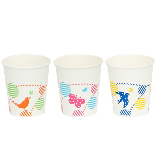 ファーストレイト　ペーパーカップ　ロースタッキング仕様　森のおともだち　150ml（5オンス）　FR-5367　1パック（1000個）（ご注文単位1パック）【直送品】