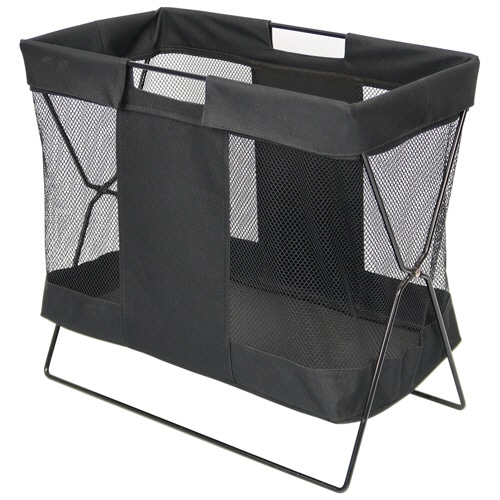 ストリックスデザイン メッシュバスケット 大 ブラック SB-057 1個(ご注文単位1個)【直送品】