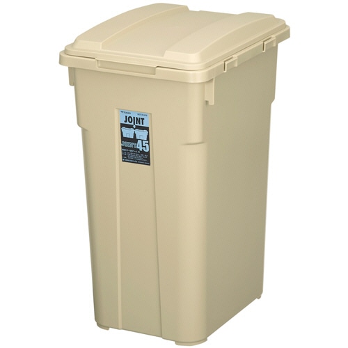 新輝合成　TONBO　連結カラー分別ペール　45L　カーキベージュ　02067-5　1台（ご注文単位1台）【直送品】