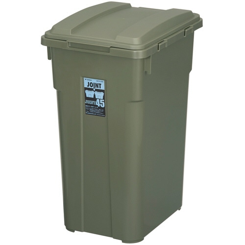 新輝合成　TONBO　連結カラー分別ペール　45L　カーキグリーン　02068-2　1台（ご注文単位1台）【直送品】