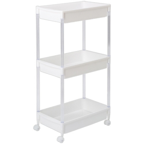 平和工業　WillST　抗菌ラック　3段　ホワイト　S-850WH　1台（ご注文単位1台）【直送品】