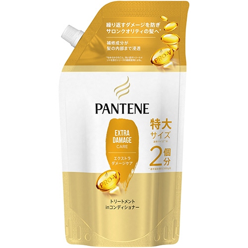 P＆G　パンテーン　エクストラダメージケア　トリートメントinコンディショナー　つめかえ用　特大　600g　1パック（ご注文単位1パック）【直送品】