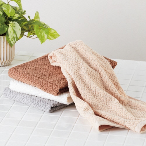 林 ホテルタイプ フェイスタオル(バラエティカラー4) ベージュ FO600228 1パック(2枚)(ご注文単位1パック)【直送品】