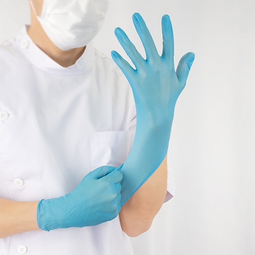 オオサキメディカル オオサキ ハイブリッドグローブI ブルー S 70023 1箱(200枚)(ご注文単位1箱)【直送品】