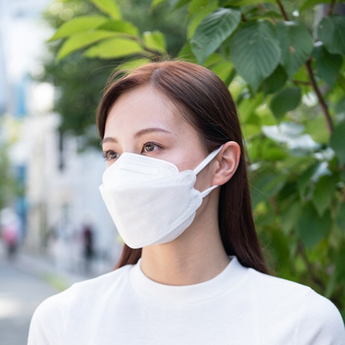 興和 三次元ダイヤモンドマスク フリーサイズ ホワイト 個包装 1箱(20枚)(ご注文単位1箱)【直送品】