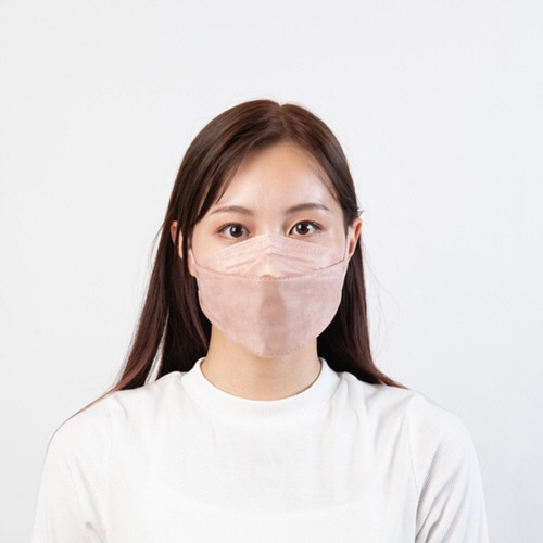 興和 三次元ダイヤモンドマスク フリーサイズ ピンクベージュ 個包装 1箱(20枚)(ご注文単位1箱)【直送品】