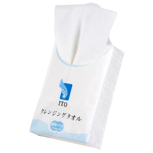 アィティーオー ITOクレンジングタオル 携帯パック 1パック(150枚:15枚×10袋)(ご注文単位1パック)【直送品】