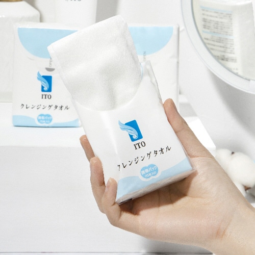 アィティーオー ITOクレンジングタオル 携帯パック 1パック(150枚:15枚×10袋)(ご注文単位1パック)【直送品】
