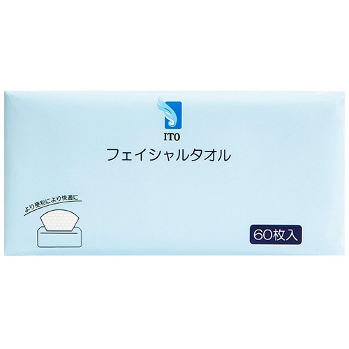 アィティーオー　ITOフェイシャルタオル　1パック（60枚）（ご注文単位1パック）【直送品】