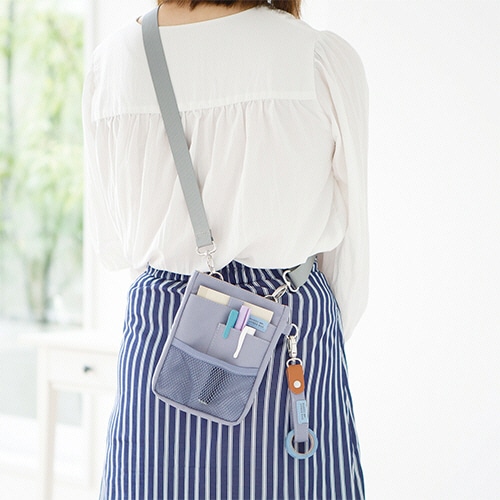 クツワ　文具エプロンバッグ　ベルト　グレー　BE027GY　1個（ご注文単位1個）【直送品】