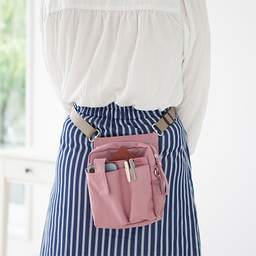 クツワ 文具エプロンバッグ ベルト ベージュ BE027BE 1個(ご注文単位1個)【直送品】