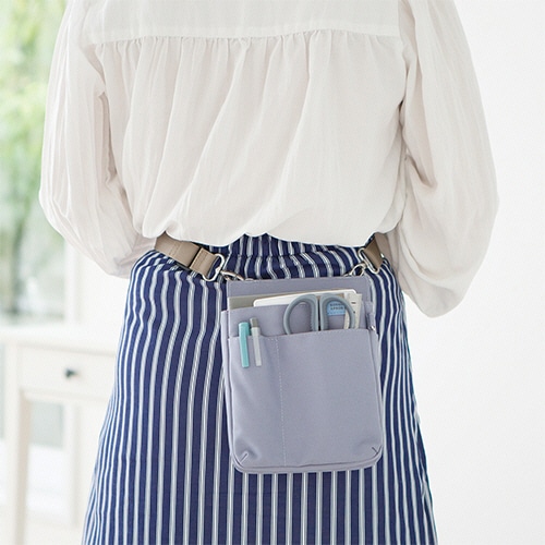 クツワ 文具エプロンバッグ ベルト ベージュ BE027BE 1個(ご注文単位1個)【直送品】