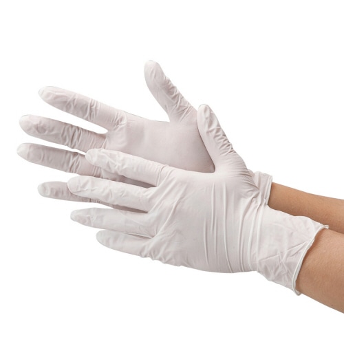 川西工業 ニトリルグローブ クイックフィット 粉なし ホワイト SS #2065W-SS 1箱(250枚)(ご注文単位1箱)【直送品】
