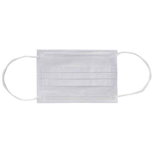 川西工業 使いきり三層式マスク スモール ホワイト #7131 1箱(50枚)(ご注文単位1箱)【直送品】