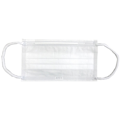 川西工業 超やわらか耳ゴム プレミアム三層式マスク フリーサイズ ホワイト #7133 1箱(50枚)(ご注文単位1箱)【直送品】