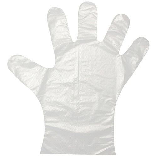 旭創業 ニューピース(バイオマス) L 型押しエンボス 半透明 1パック(100枚)(ご注文単位1パック)【直送品】