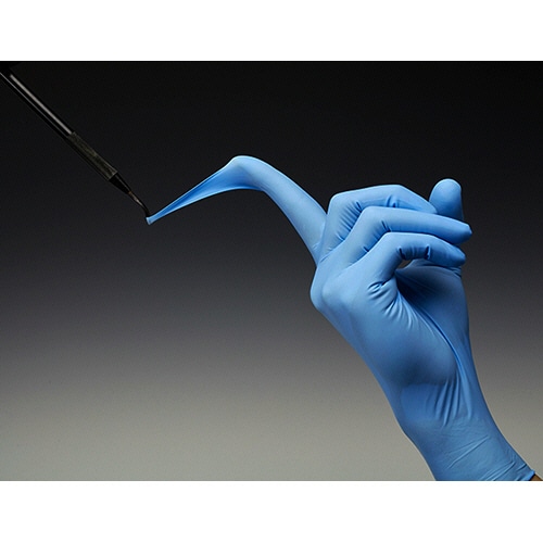 ショーワグローブ　No.886　ニトリスト・タフプラス　パウダーフリー　M　ブルー　NO.886-M　1箱（100枚）（ご注文単位1箱）【直送品】